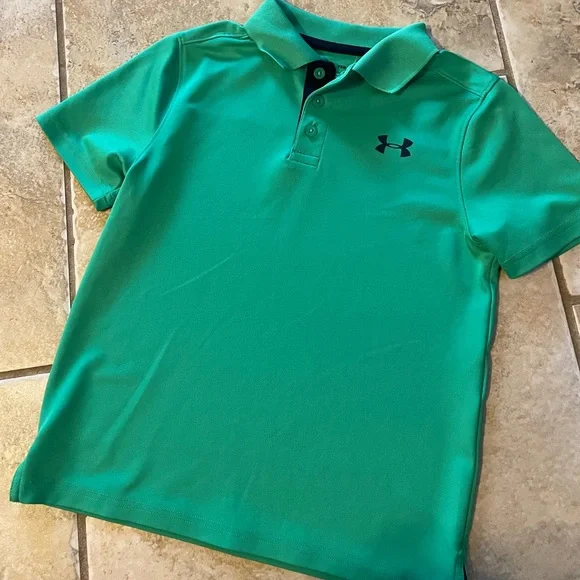 Under Armour green SS polo SZ S 💚 - Picture 1 of 4